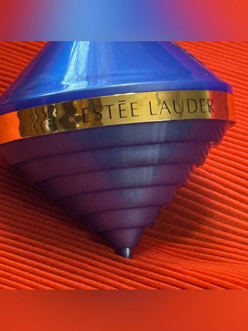 NIB Vintage Estée Lauder Color Play Blend-On Blush in HTF Blue Spinning Top